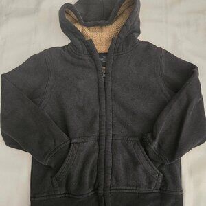 Boys Size Medium Faded Glory Full Zip Sherpa Lined Hoodie